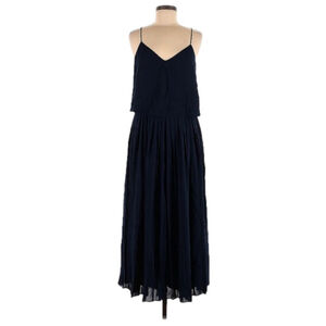 Club Monaco pleated wide leg jumpsuit Navy Blue size 8 NWT MSRP $298